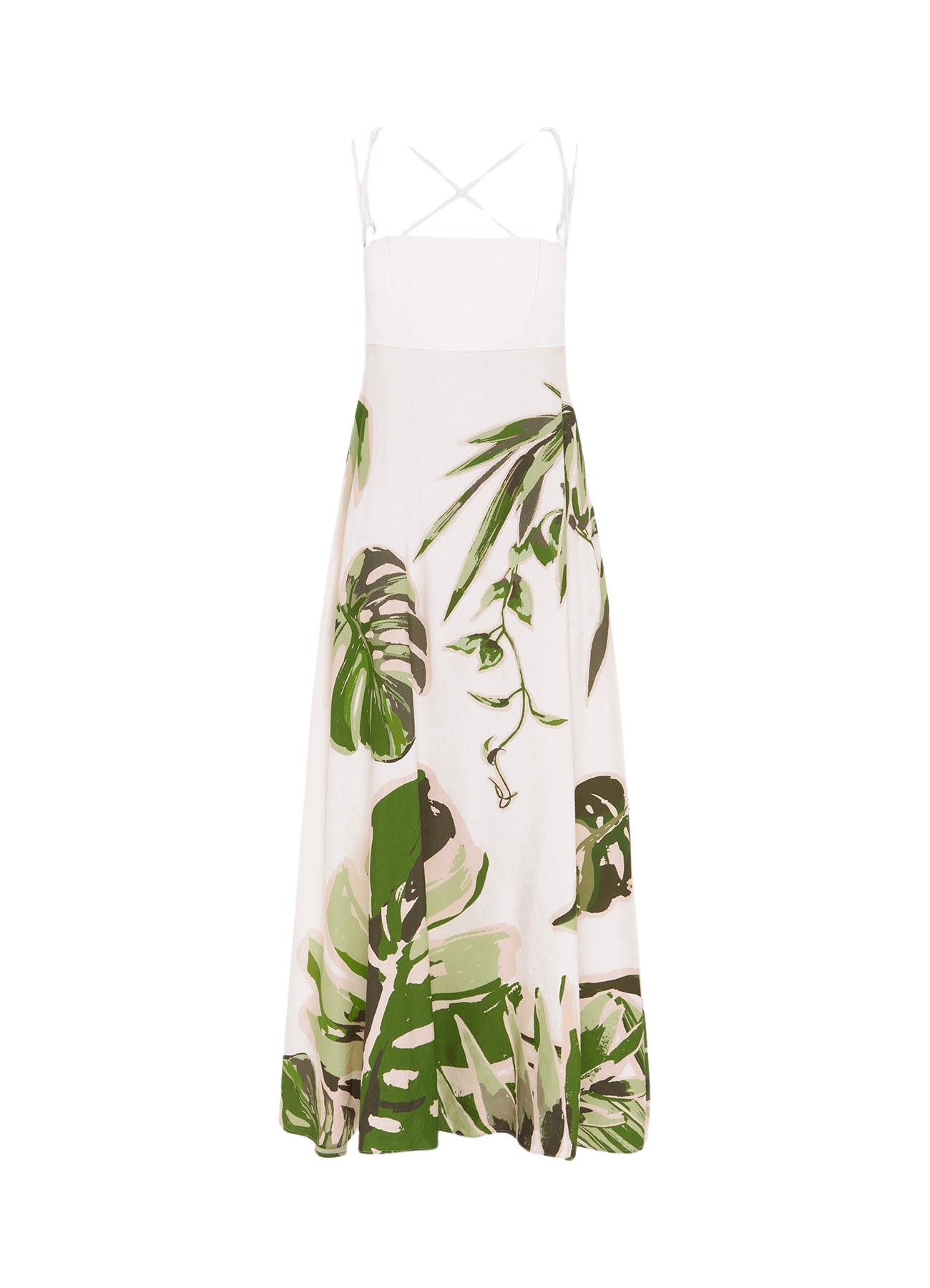 Leo Lin Izzie Midi Dress Botanica Print29671 nobg