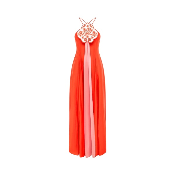 Leo Lin Rui Maxi Dress Fortune Red62856 nobg