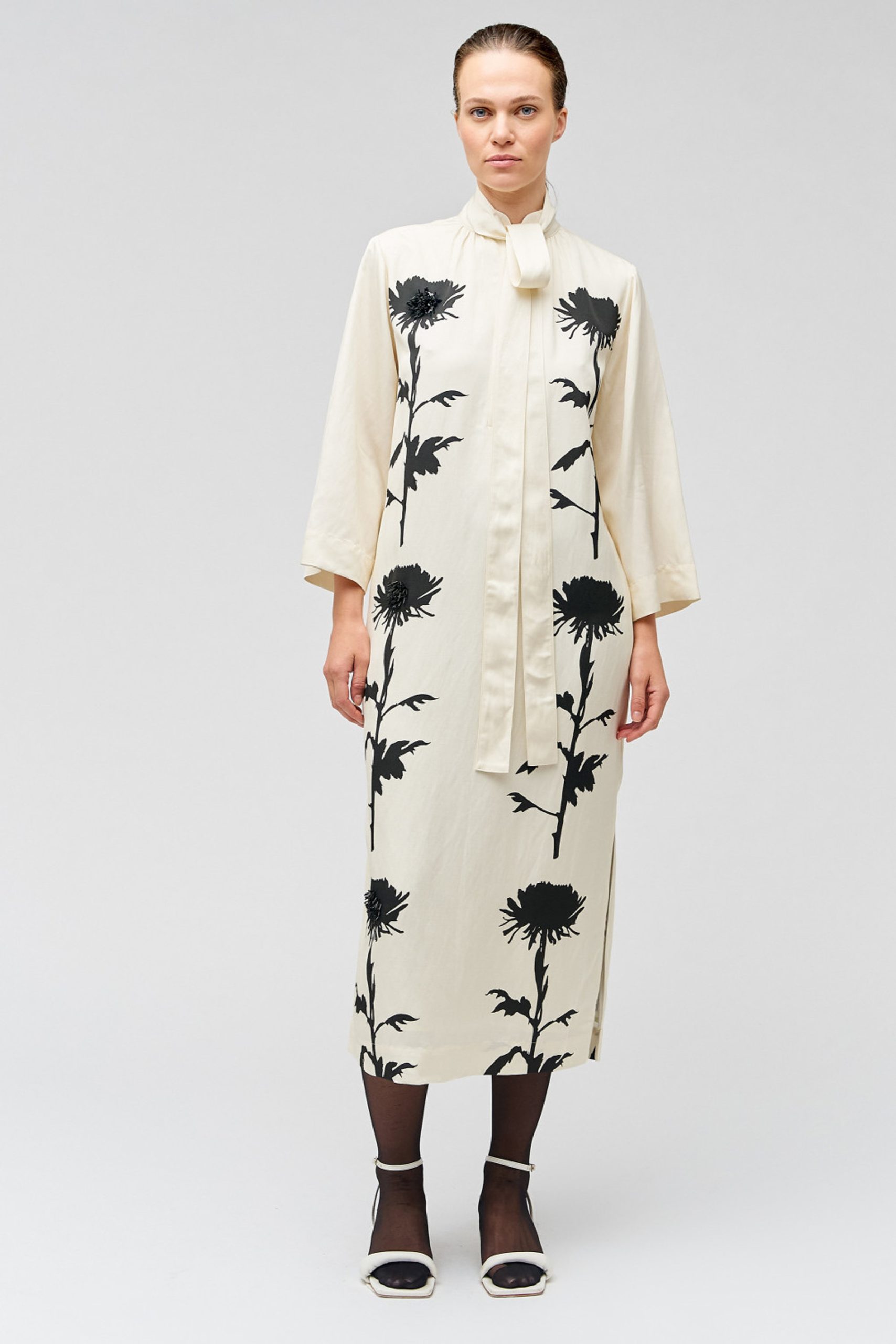 Graphic Floral Print Dress Oroton Designer Collection Coveti