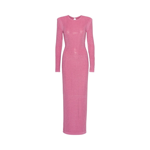 Rotate Birger Christensen Embellished Fitted Dress Pink15482 nobg