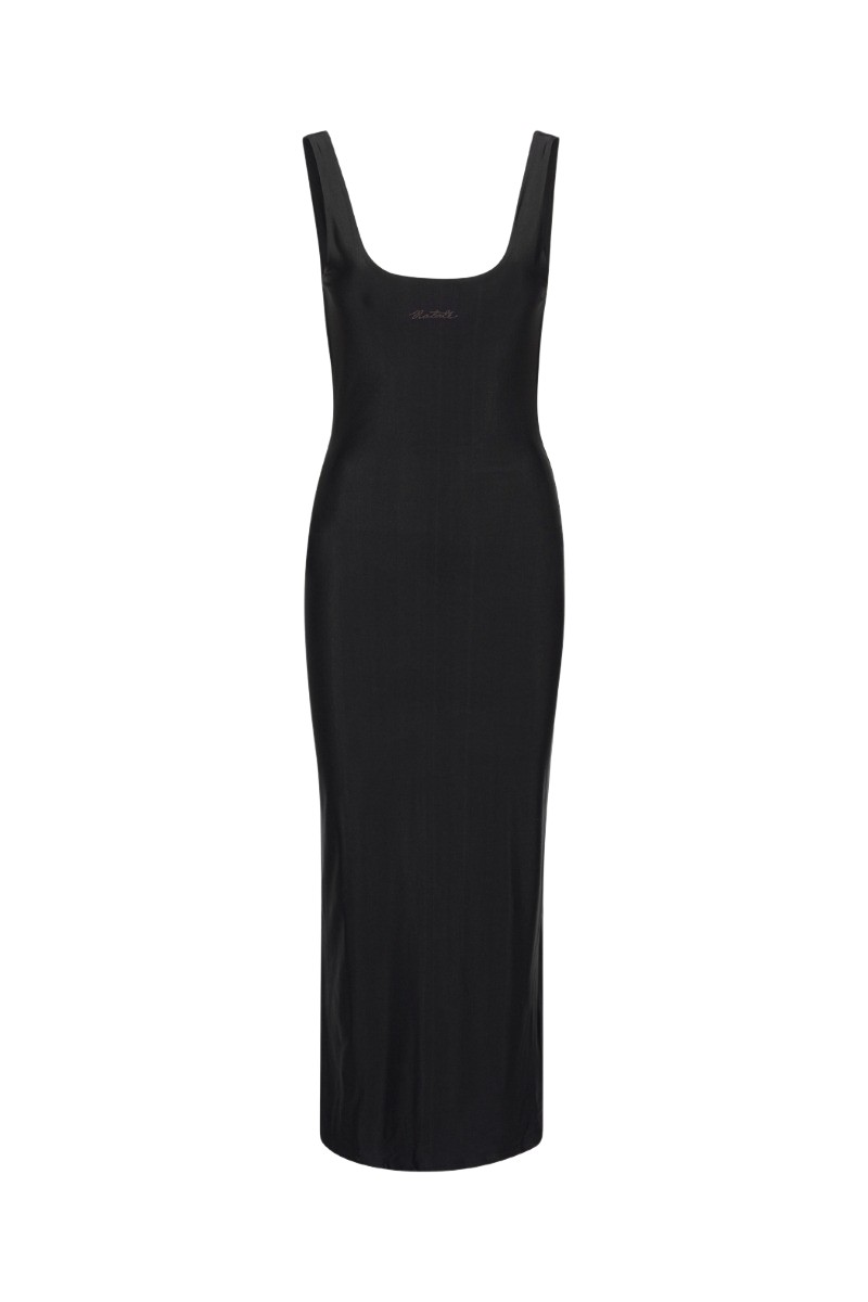 Rotate Birger Christensen Firm Midi Dress Black15053 nobg