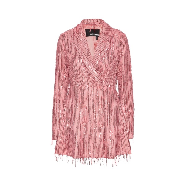 Rotate Birger Christensen Sequin Blazer Dress Pink48280 nobg