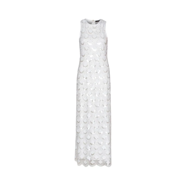 Rotate Birger Christensen Sequins Cutout Dress White92054 nobg