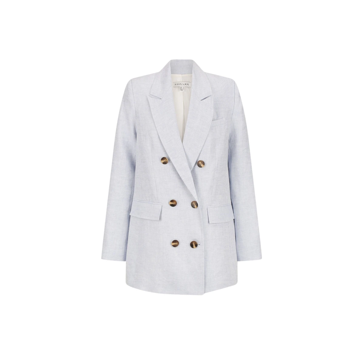 Shona Joy Brisa Peak Lapel Blazer Ice Blue16748 nobg