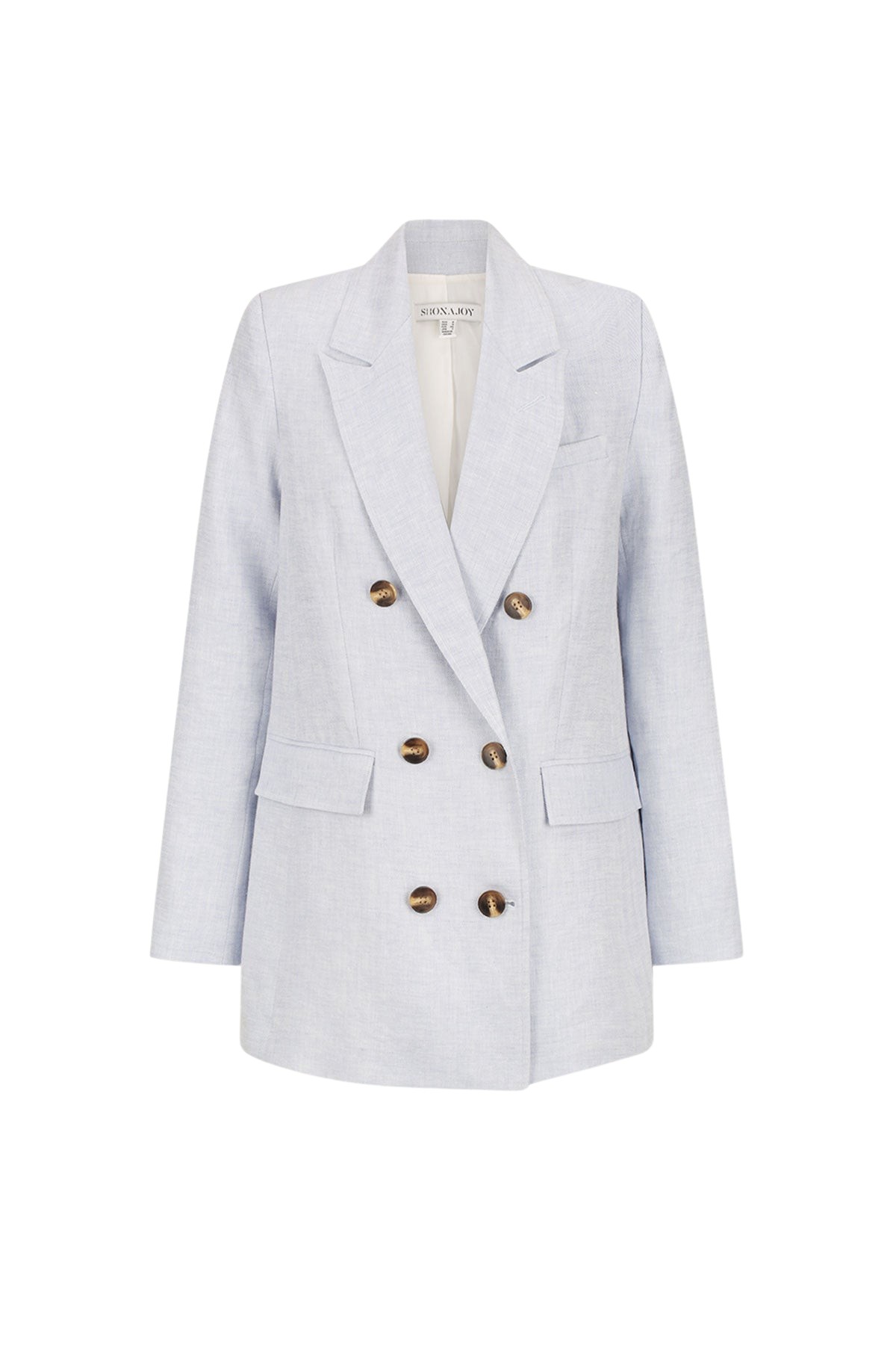 Shona Joy Brisa Peak Lapel Blazer Ice Blue16748 nobg