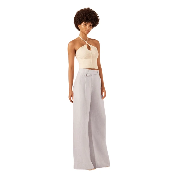 Shona Joy Eve Cross Front Top Coconut 360730 nobg