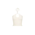 Shona Joy Eve Cross Front Top Coconut77319 nobg