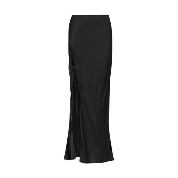 Shona Joy Mia Lace Up Maxi Skirt Black58597 nobg