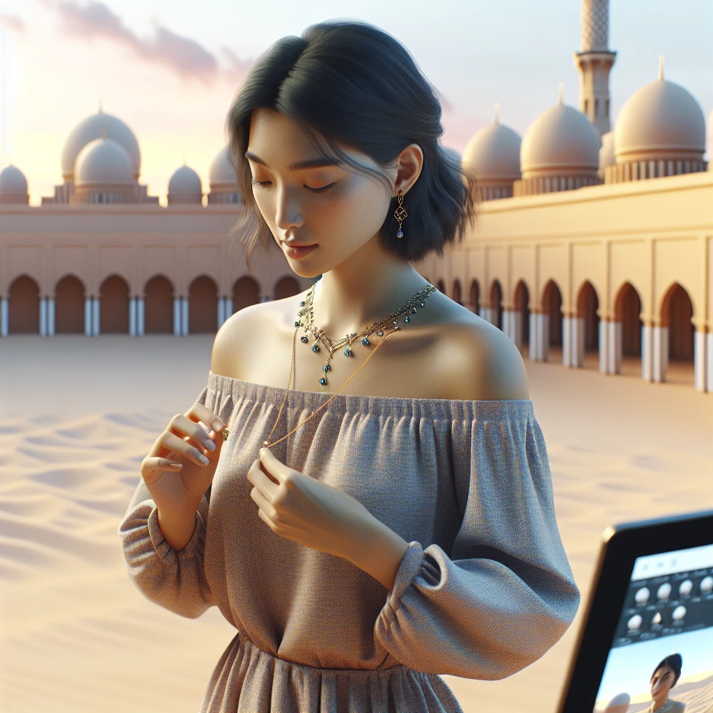 what type of necklace to wear with off shoulder dr