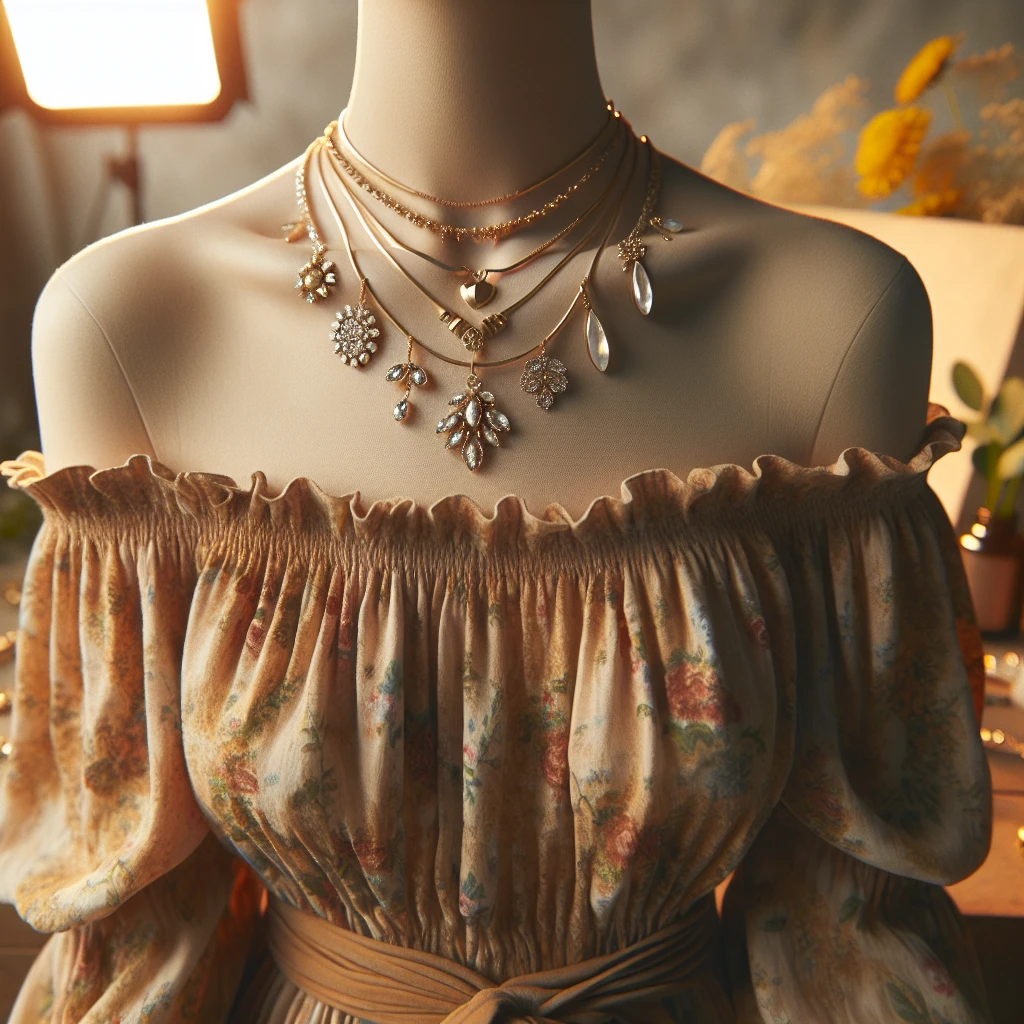 What Necklace To Wear With Off The Shoulder Dress Coveti