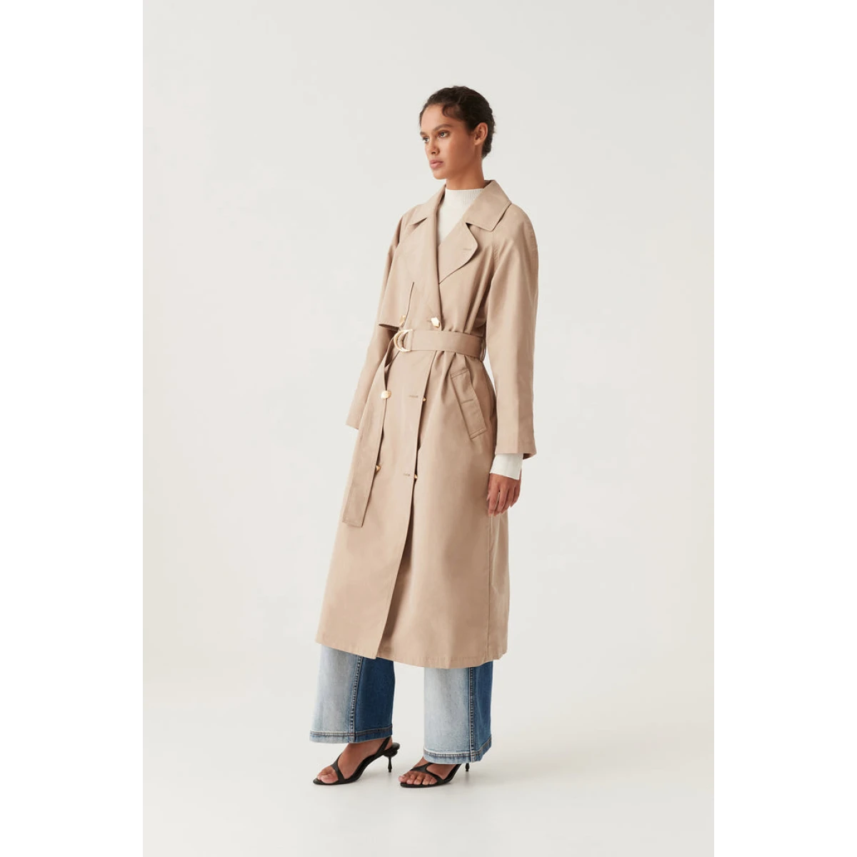 Aje Beige Coats | Australian Designer collection | Coveti