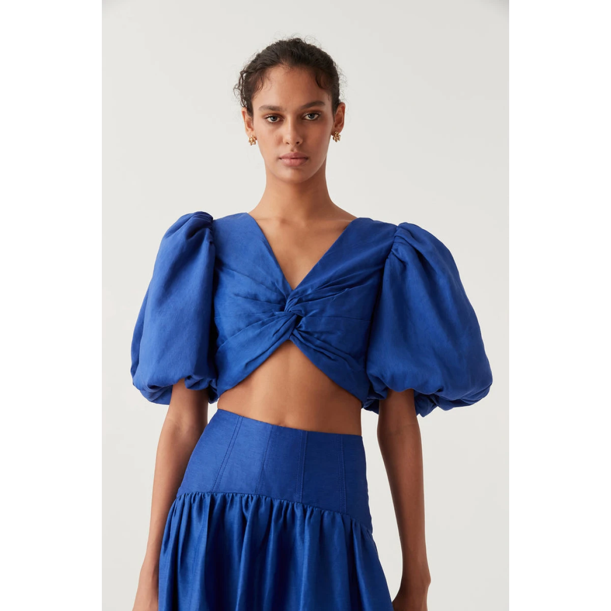 Reverb Puff Sleeve Cropped Top