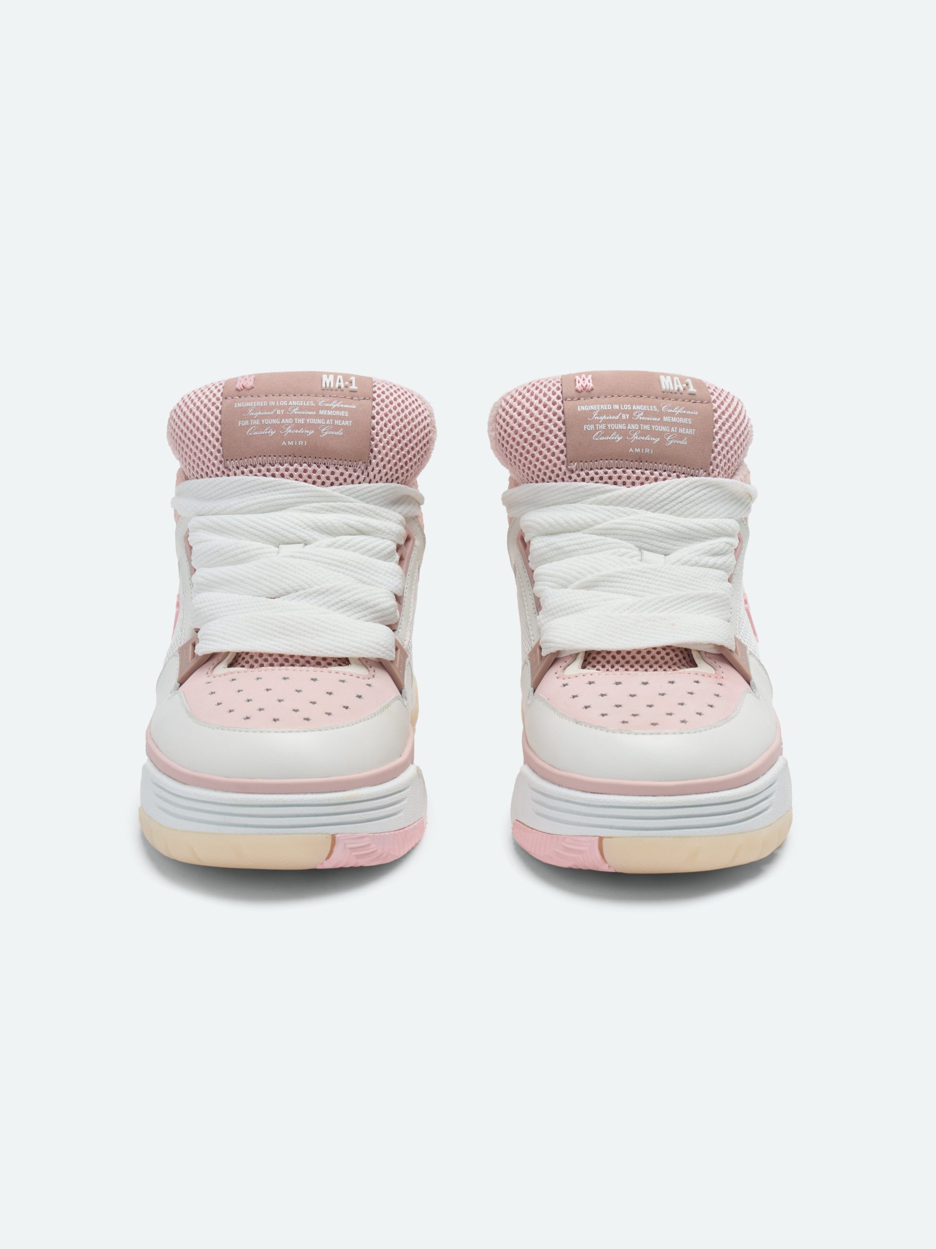 high top pink amiri sneakers