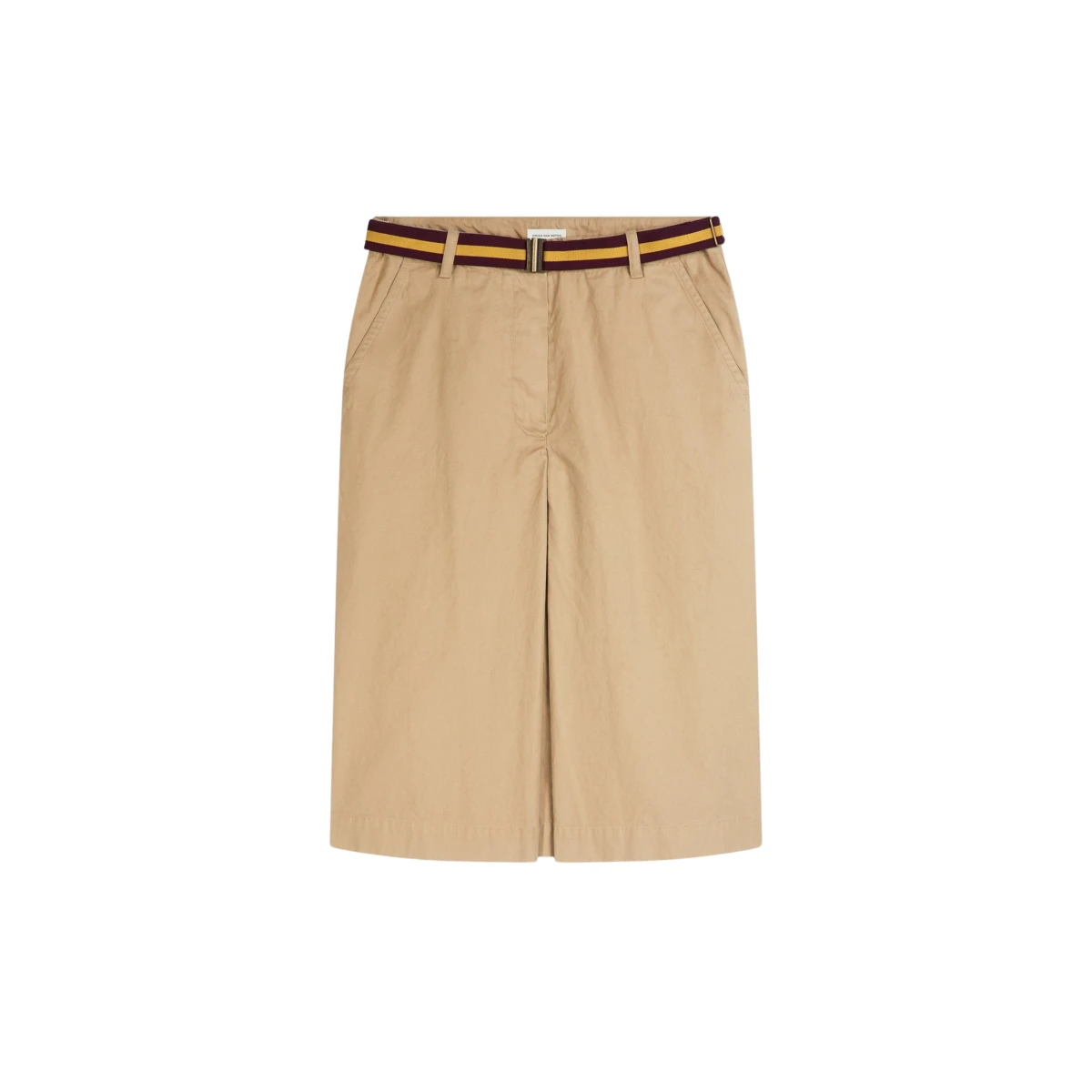 Dries Van Noten Belted chino skirt scaled44521 nobg