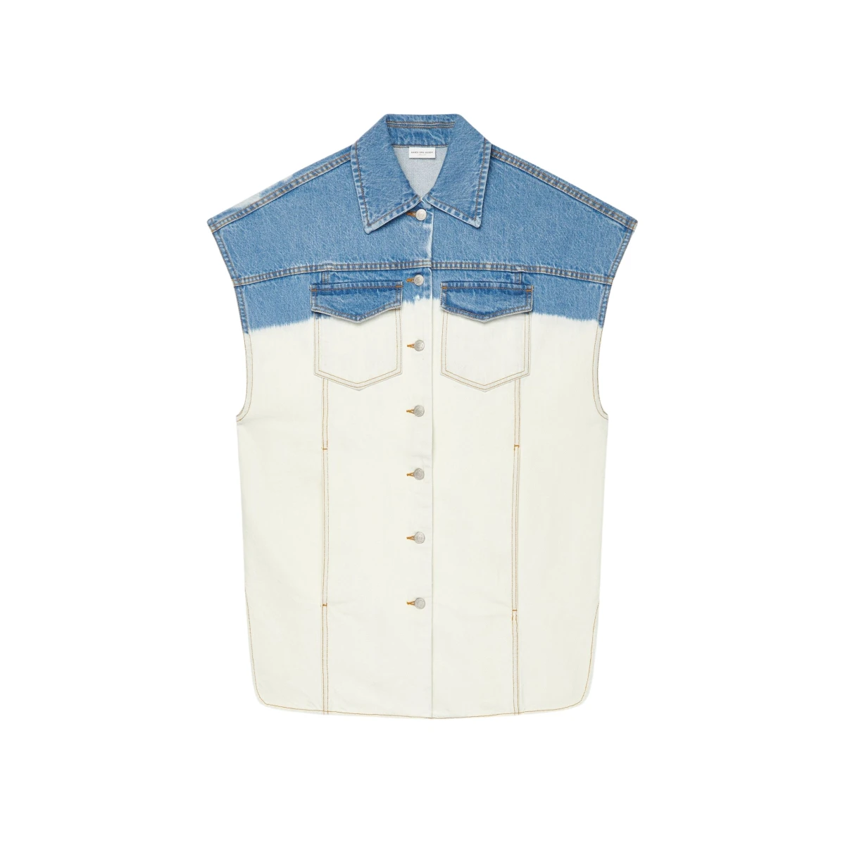 Dries Van Noten Bleach denim vest scaled60844 nobg