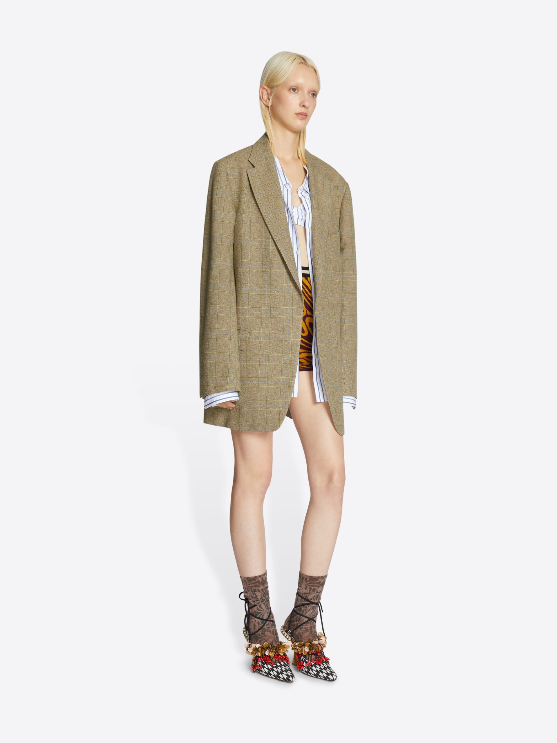 dries van noten check jacket 36 | eBay