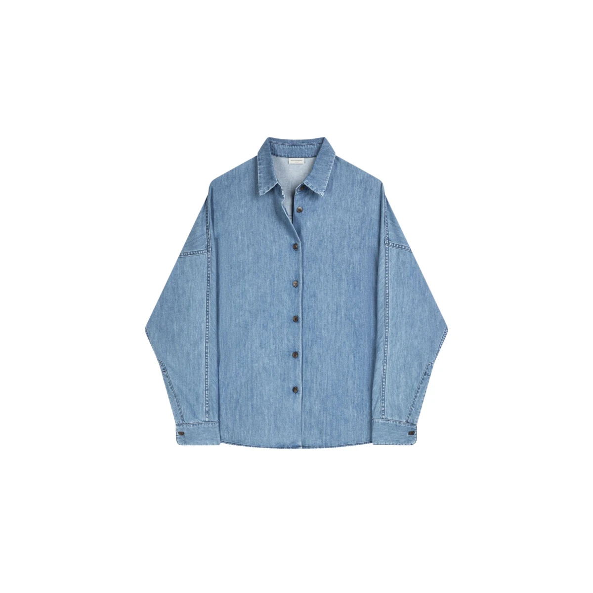 Dries Van Noten Denim cocoon shirt scaled13571 nobg