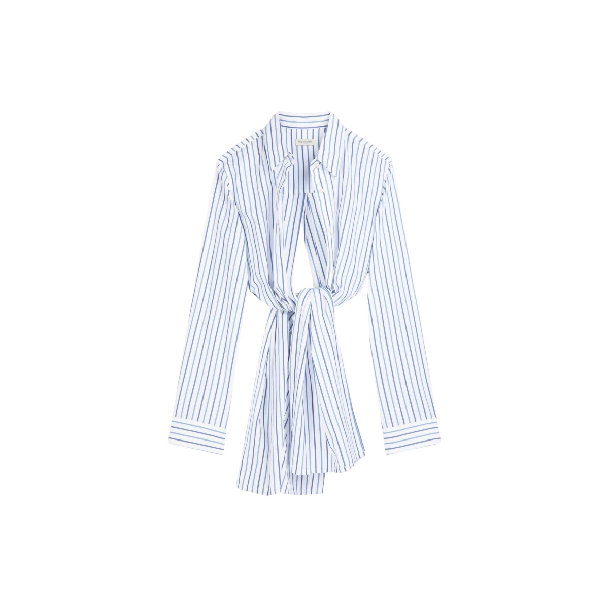 Dries Van Noten Knotted cotton shirt scaled60478 nobg