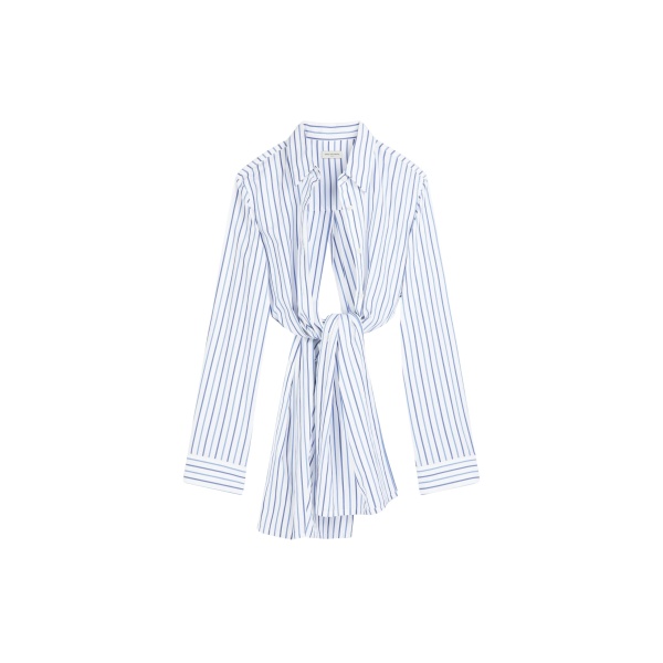 Dries Van Noten Knotted cotton shirt scaled60478 nobg