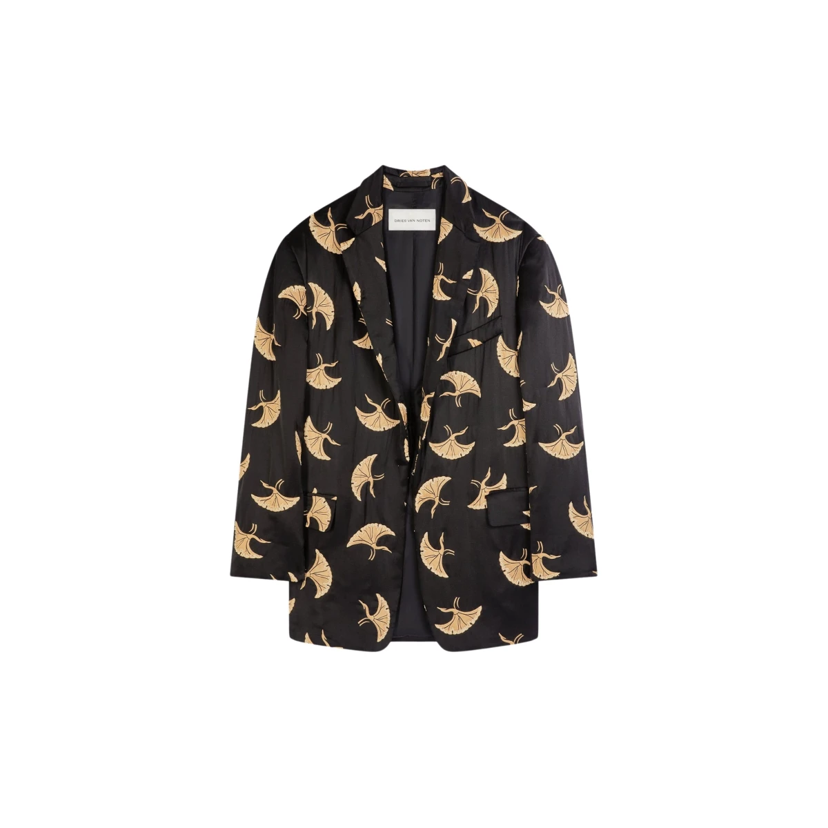 Dries Van Noten Quilted silk blazer scaled69933 nobg