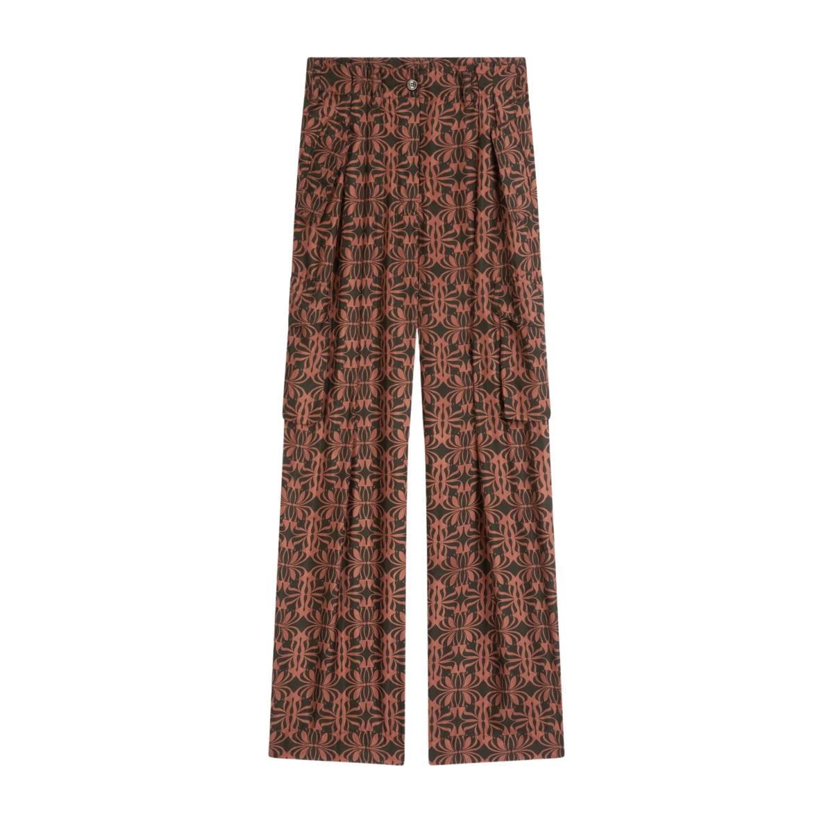 Dries Van Noten Silk cargo pants scaled43764 nobg