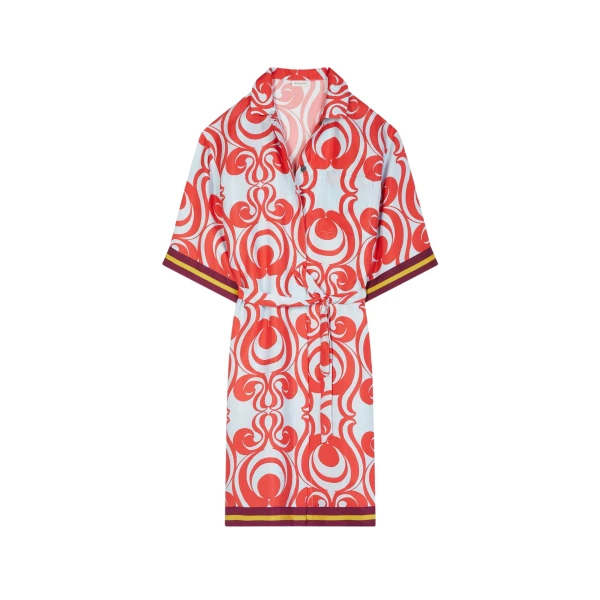 Dries Van Noten Silk shirt dress 4 scaled35727 nobg