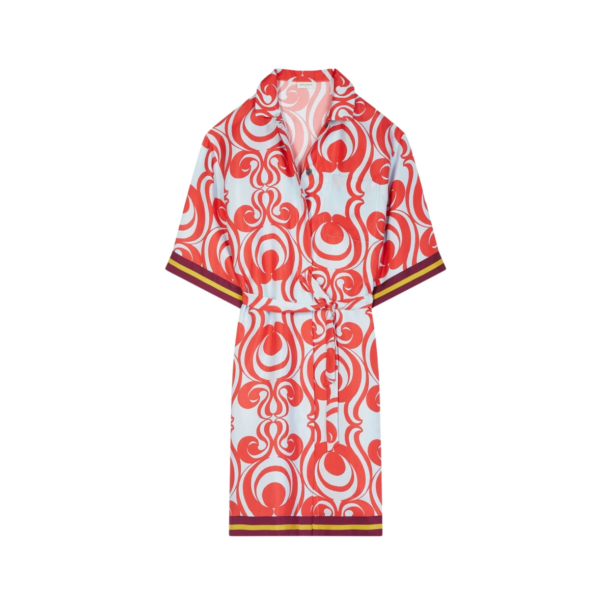 Dries Van Noten Silk shirt dress scaled38580 nobg