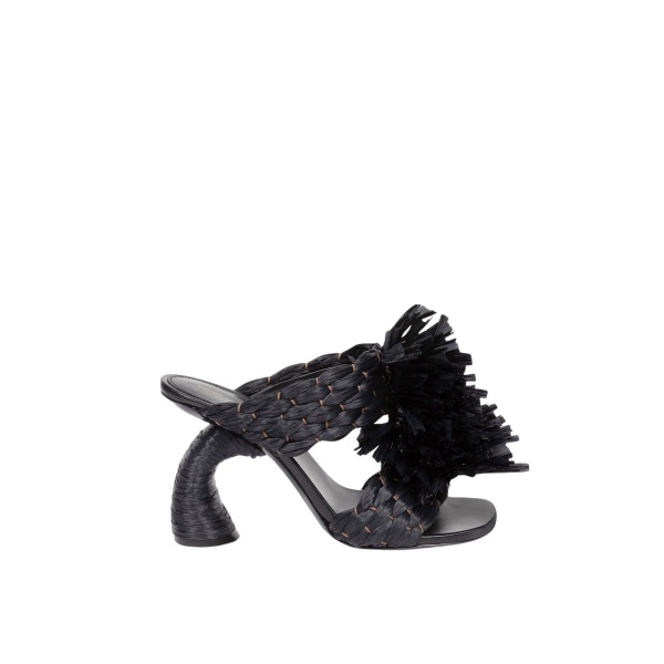 Dries Van Noten Woven raffia mules58976 nobg