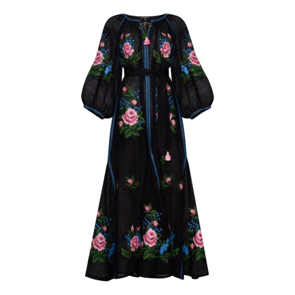 Foberini Evelyn Black Maxi Dress