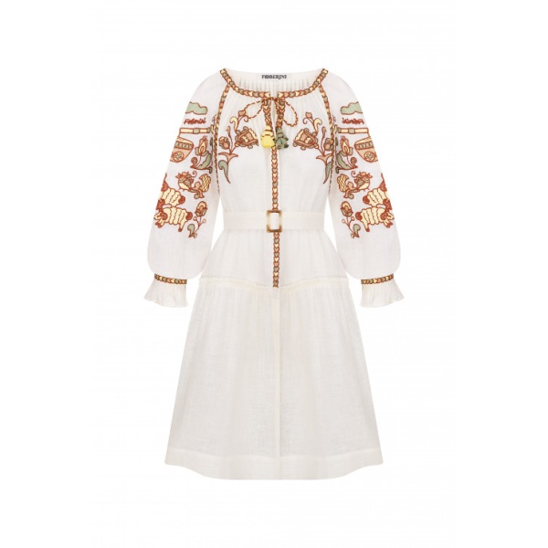 Foberini Vishita History Beige Dress