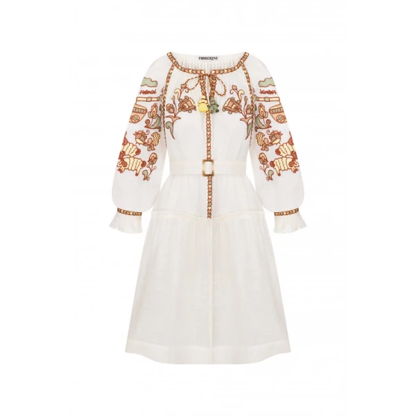 Foberini Vishita History Beige Dress