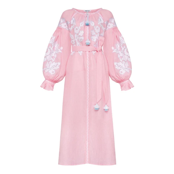 Foberini Zarina Pink Midi Dress