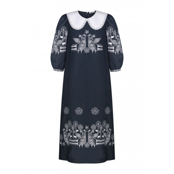 Foberini Zozulya Dark Blue Maxi Dress