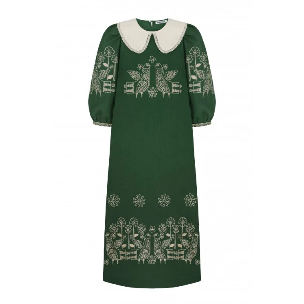 Foberini Zozulya Green Maxi Dress