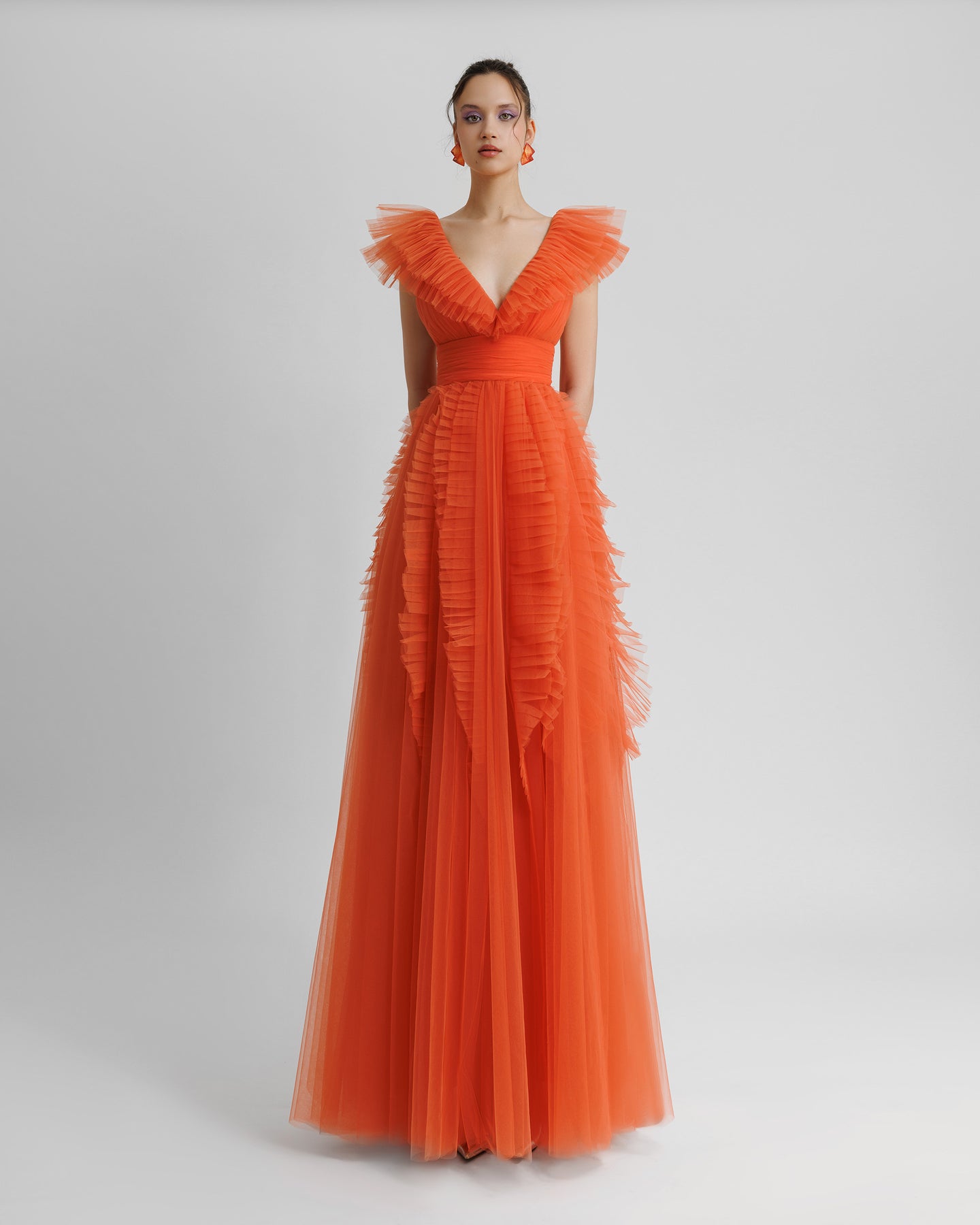 Orange Couture Dresses | Gemy Maalouf | Coveti