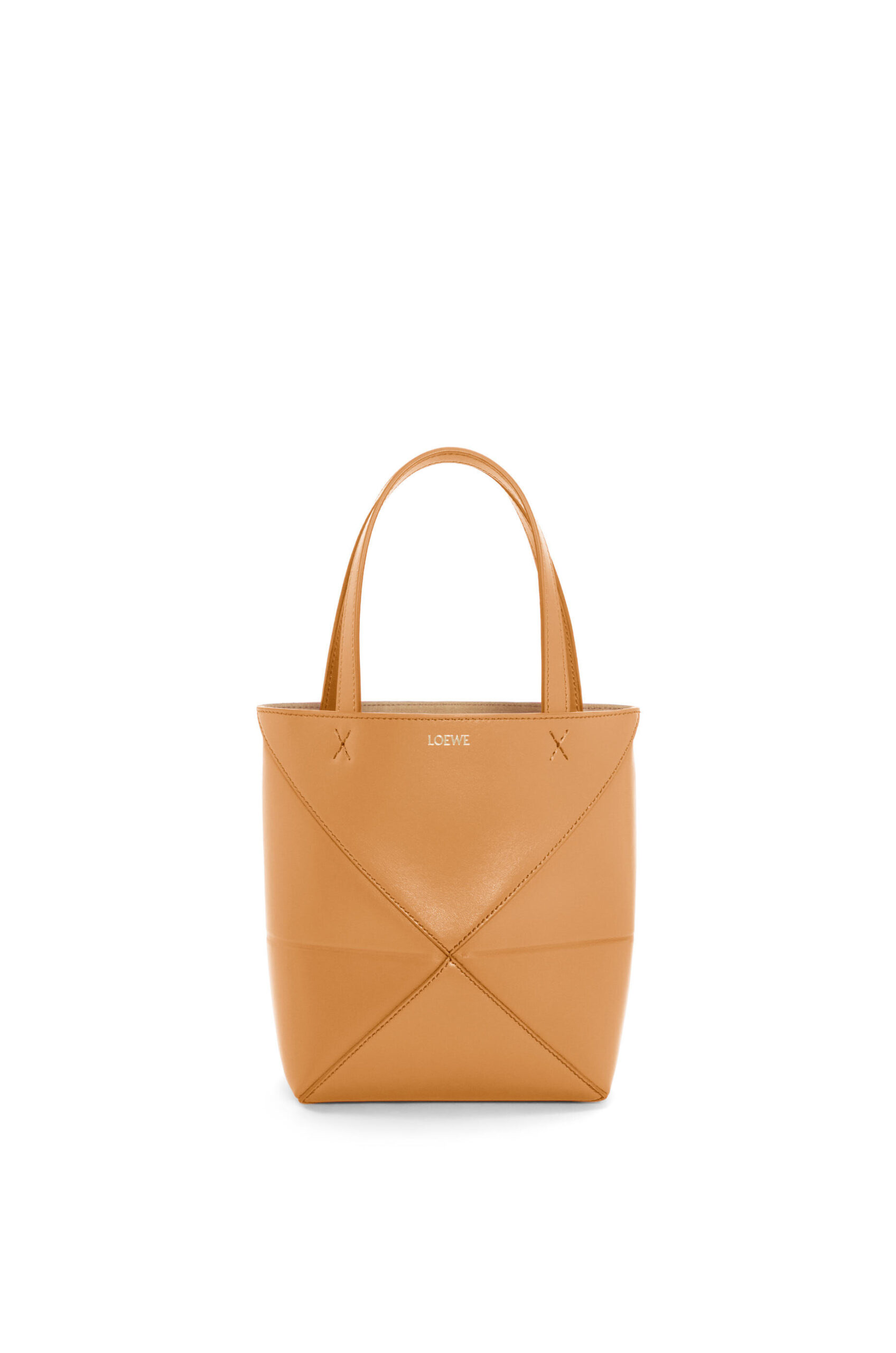 【関税込】Puzzle Fold Tote in shiny calfskin Puzzle Fold Tote in shiny calfskin White - LOEWE