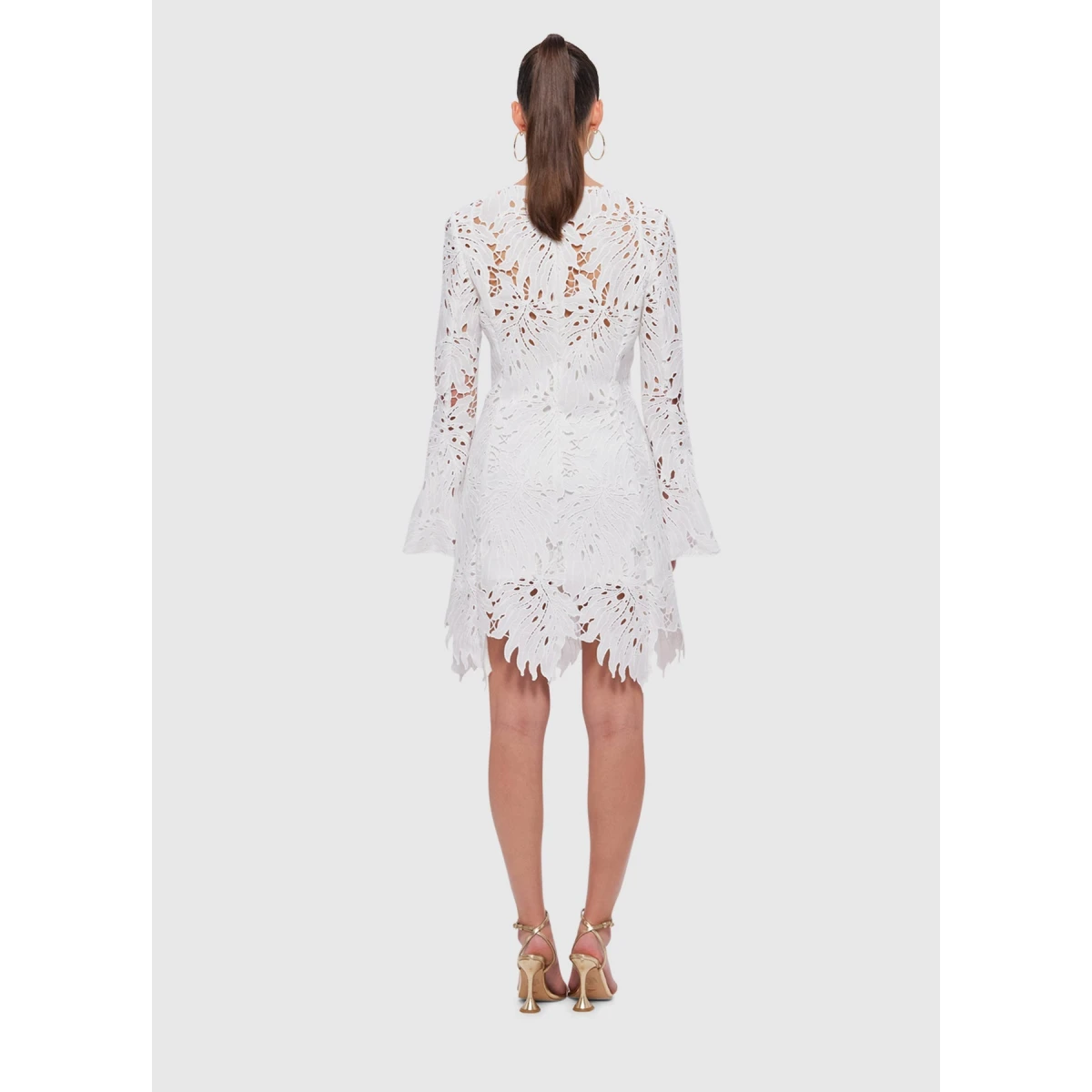 Selena Lace Mini Dress - Snow