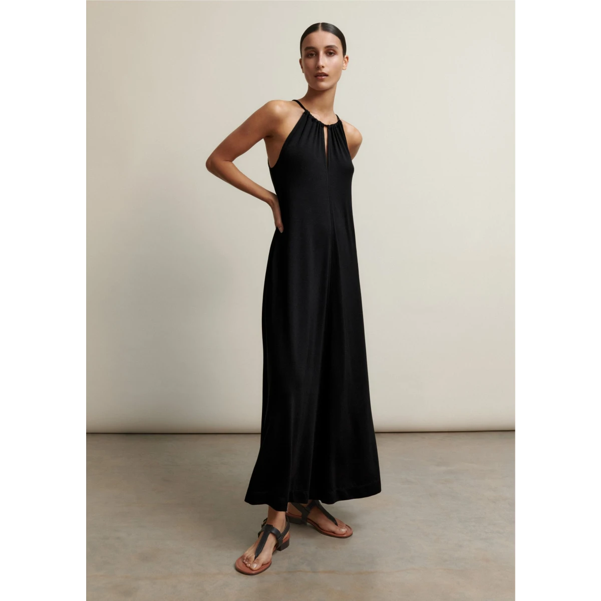 Designer halter neck dress hotsell