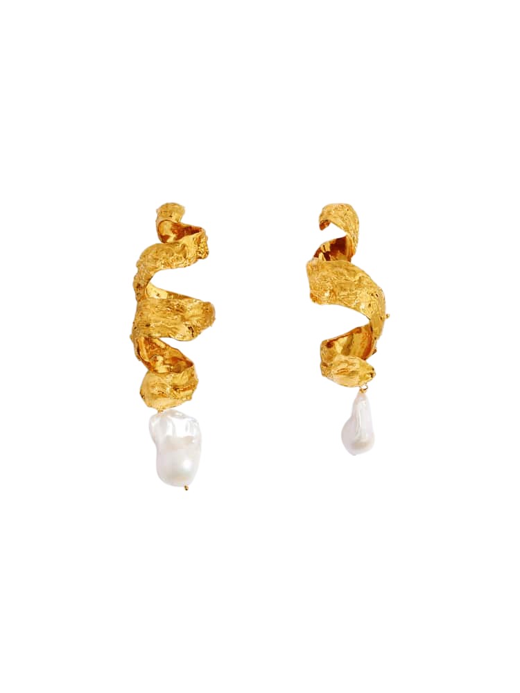 Schiaparelli Boucles D’Oreilles Écorce D’Orange