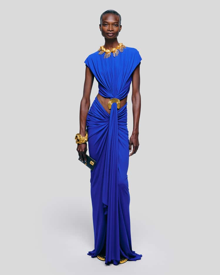 Schiaparelli Jupe Drapée Haute Couture Designer Coveti