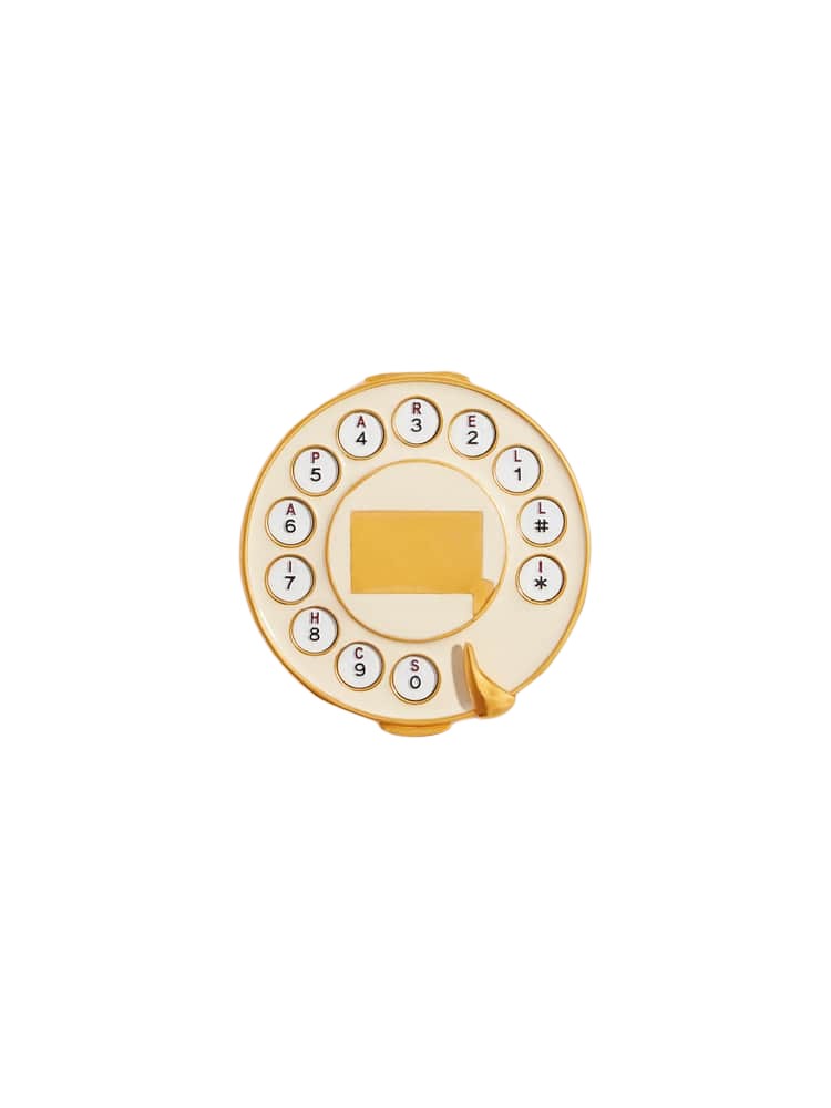 Schiaparelli Telephone Dial Brooch