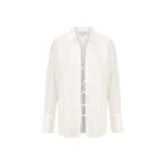 Shona Joy Amada Lace Up Shirt White93994 nobg