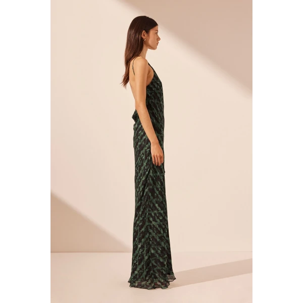 Shona Joy Remi One Shoulder Cowl Back Maxi Dress