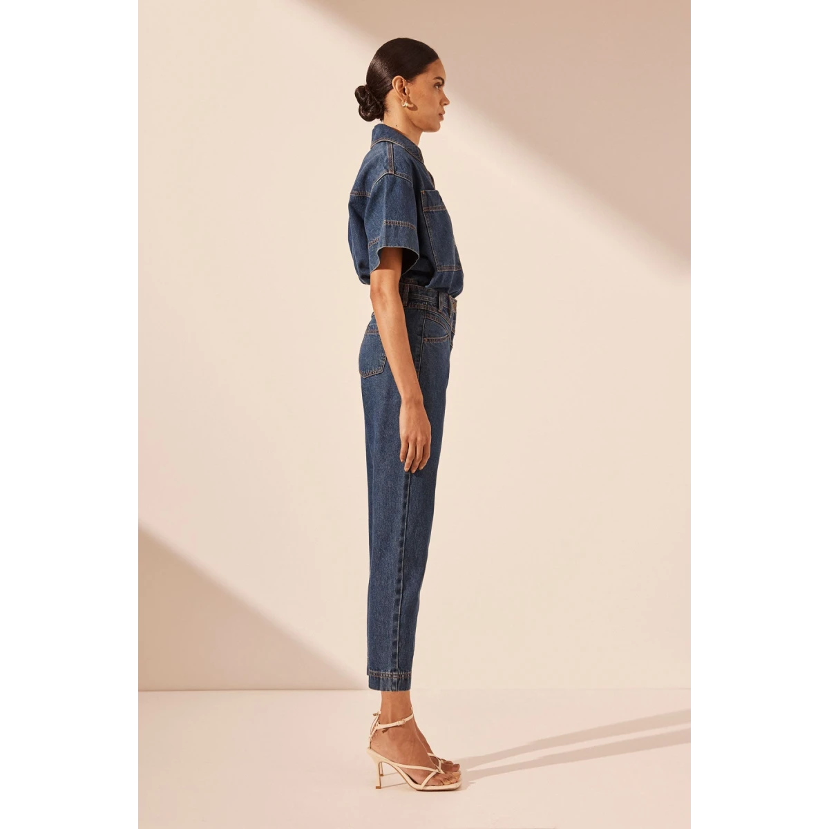 Shona Joy Rita Tapered Jean - Light Indigo