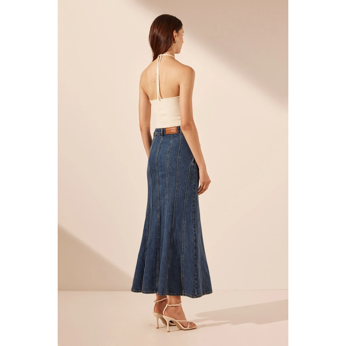 Shona Joy Tovere Godet Flared Midi Skirt