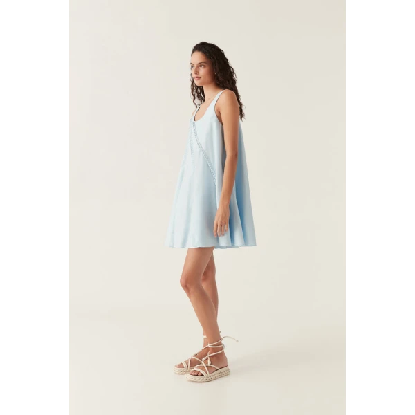 Asta Whipstitch Mini Dress