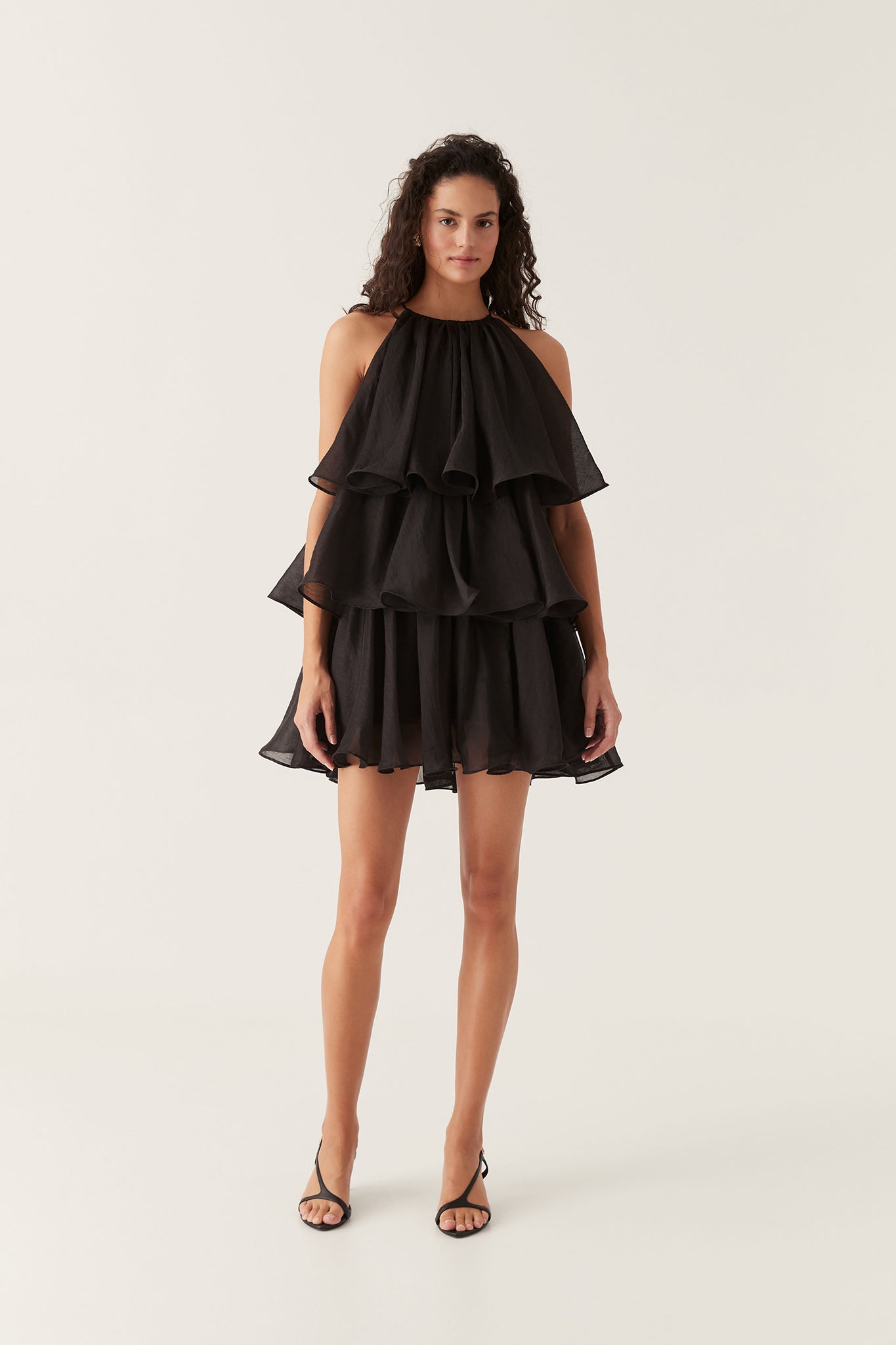 追跡便【Aje.】Claudia Tiered Mini Dress ホルターネックワンピ Aje Dresses | Australian Designer collection | Coveti