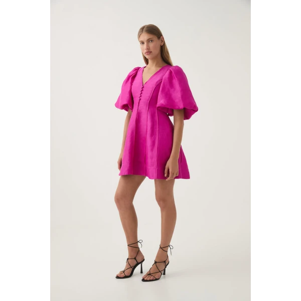 Dusk Puff Sleeve Mini Dress