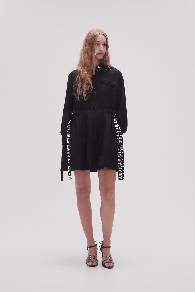 【Aje.】Ratio Logo Denim Midi Dress Ratio Logo Denim Midi Dress | Logo Wash | Aje – Aje ROW