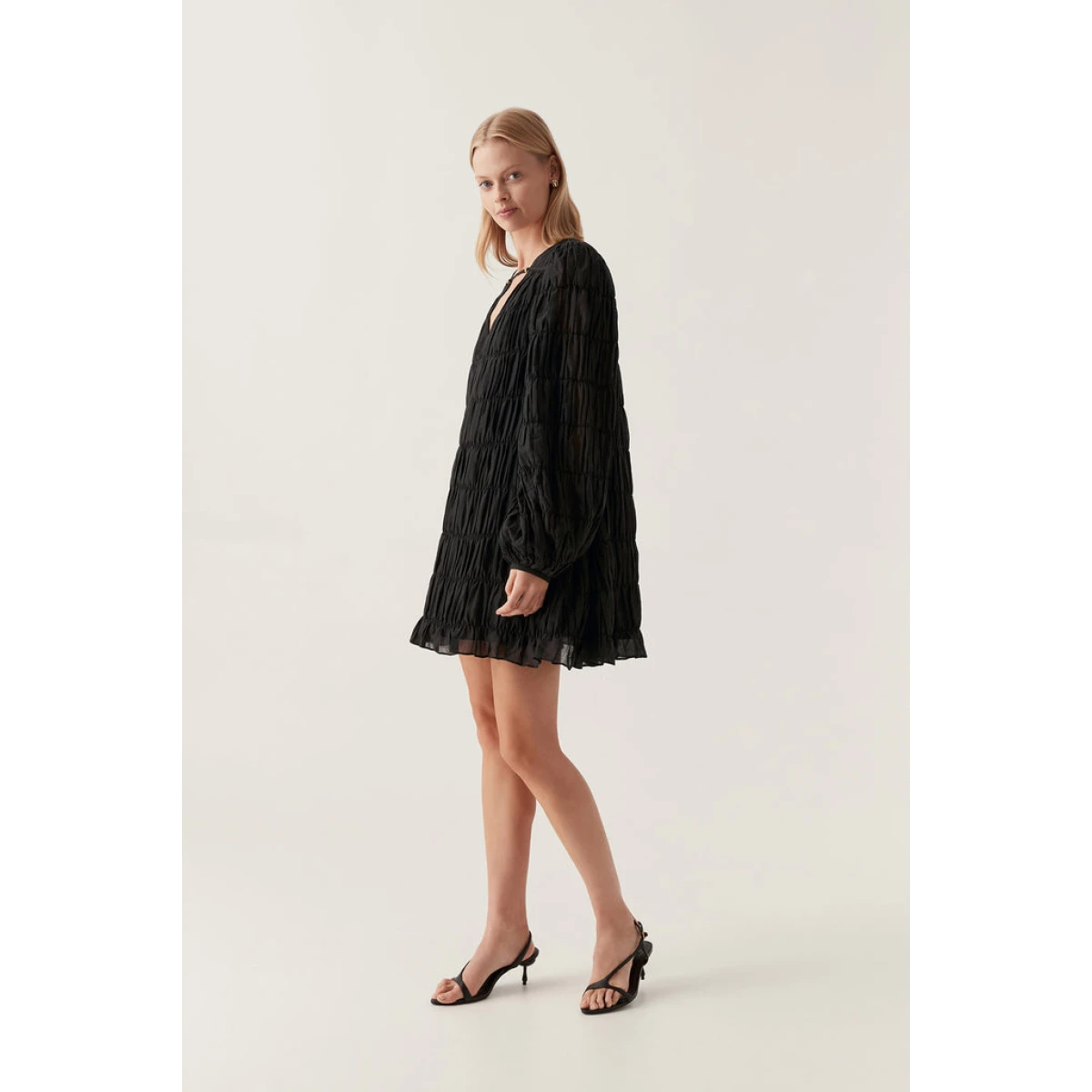 Evelina Ruched Mini Dress